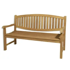 Banc de jardin en Teck brut massif 150cm SUMMER