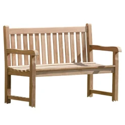 Banc de jardin en Teck brut massif 120cm SUMMER