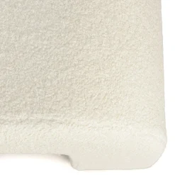 Banc de lit design tissu bouclette écru COLOMBUS
