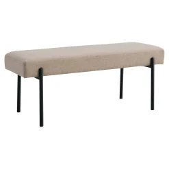 Banc d'entrée gris minéral, style moderne BRUGES