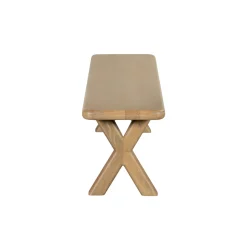 Banc de salle à manger bois pieds en croix 220 cm ASTER