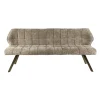 Banc de table brun chaud pieds bronze 180 cm MELBOURNE