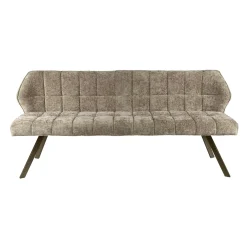 Banc de table brun chaud pieds bronze 180 cm MELBOURNE