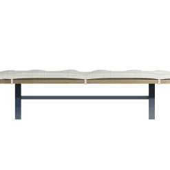 Banc de table en bois finition bleu profond 2m HOVE