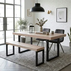 Banc de table en bois recyclé 155 cm AUCKLAND