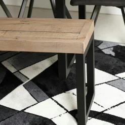Banc de table en bois recyclé 155 cm AUCKLAND