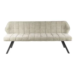 Banc de table en velours texturé sable 180 cm MELBOURNE