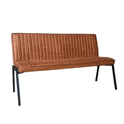 Banc de table à manger cognac à bandes 155 cm CORTINA