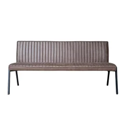 Banc de table à manger marron à bandes 185 cm CORTINA