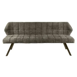 Banc de table taupe pieds bronze 180 cm MELBOURNE