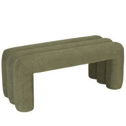 Banc en tissu vert CASTILLE