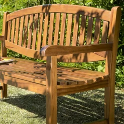 Banc ovale en teck 150 cm MACAO
