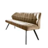 Banc salle à manger velours beige 180 cm MELBOURNE