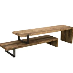 Banc tv bois recyclé 2 niveaux SWING