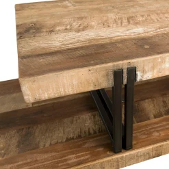 Banc tv bois recyclé 2 niveaux SWING
