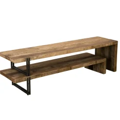 Banc tv bois recyclé 2 niveaux SWING