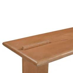 Banc TV en bois clair à étagère 160 cm ALMA