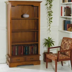 Bibliothèque Acajou verni 98x180cm LOLA
