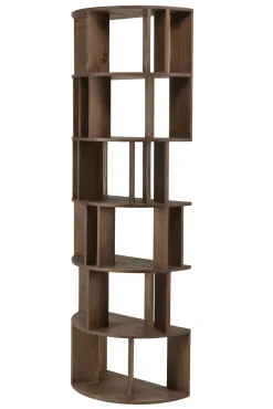Bibliothèque artistique en bois de mindi ARCUS