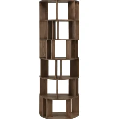 Bibliothèque artistique en bois de mindi ARCUS