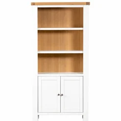 Bibliothèque blanche avec rangement fermé VELIA