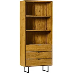 Bibliothèque colonne en teck recyclé DEPOK