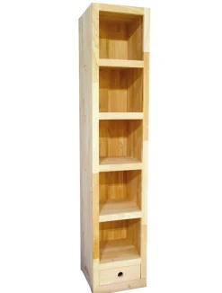 Bibliothèque colonne hévéa H196cm TESSA