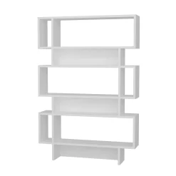 Bibliothèque design blanche niches rectangulaires MARFA