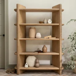 Bibliothèque en bois à bords arrondis ASTER