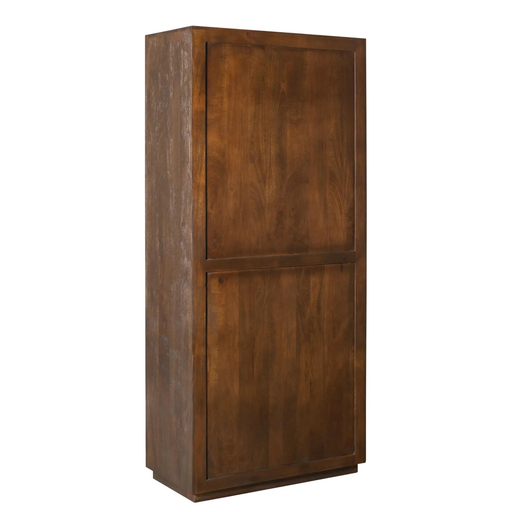Bibliothèque haute bois foncé 2 portes MONTARO