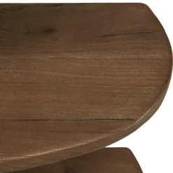 Bibliothèque linéaire 5 étagères en bois de mindi ARCUS
