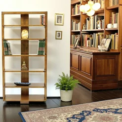 Bibliothèque moderne hévéa 95x190cm HELENA