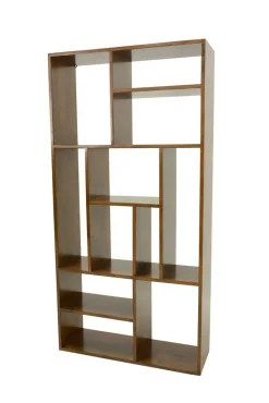 Bibliothèque ouverte Hévéa 11 niches déstructurées 90x30x180cm BALTIC