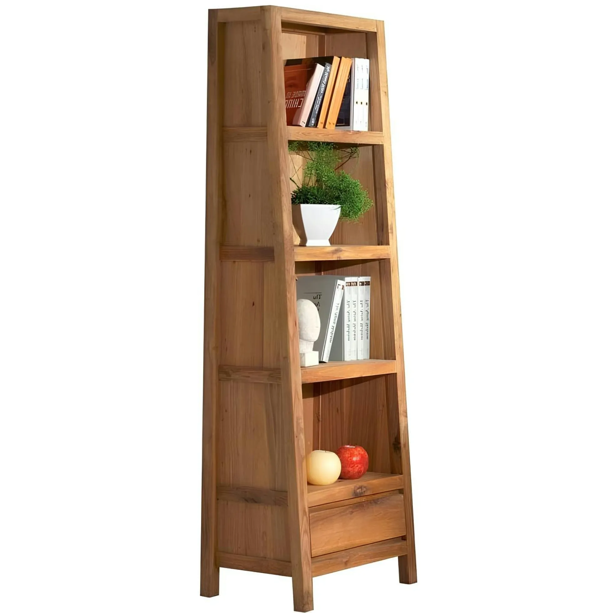 Bibliothèque étagère chêne 56x195cm FJORD