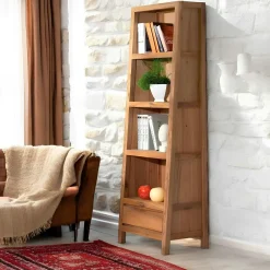 Bibliothèque étagère chêne 56x195cm FJORD