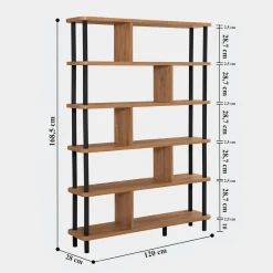 Bibliothèque étagère design organique à séparateurs MARFA