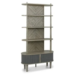 Bibliothèque étagère en bois avec accordéon HOUSTON