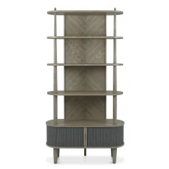 Bibliothèque étagère en bois avec accordéon HOUSTON