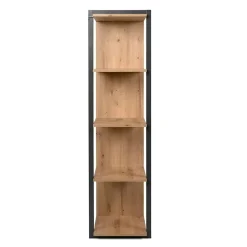 Bibliothèque étagère murale effet chêne 12 niches ALVA