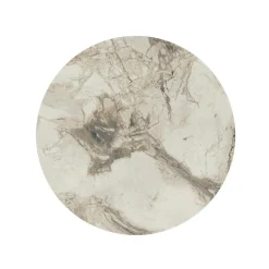 Bibliothèque étroite effet marbre blanc montants dorés JENA