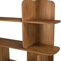 Bibliothèque 160x160cm en bois de teck recyclé SWING