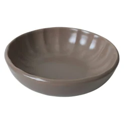 Bol apéro brun cendré forme fleur (lot de 6) EFIRA