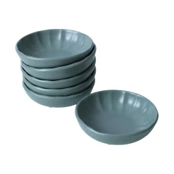 Bol apéro vert pâle forme fleur (lot de 6) EFIRA