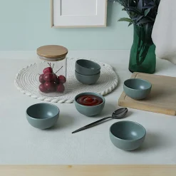 Bol à sauce bleu en céramique (lot de 6) EFIRA
