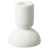 Bougeoir blanc design (2 formes assorties)
