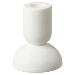 Bougeoir blanc design (2 formes assorties)