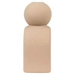 Bougeoir design arche en céramique marron