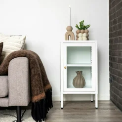 Bougeoir design arche en céramique marron