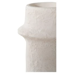 Bougeoir en ciment brut (lot de 2) - design organique, 2 hauteurs