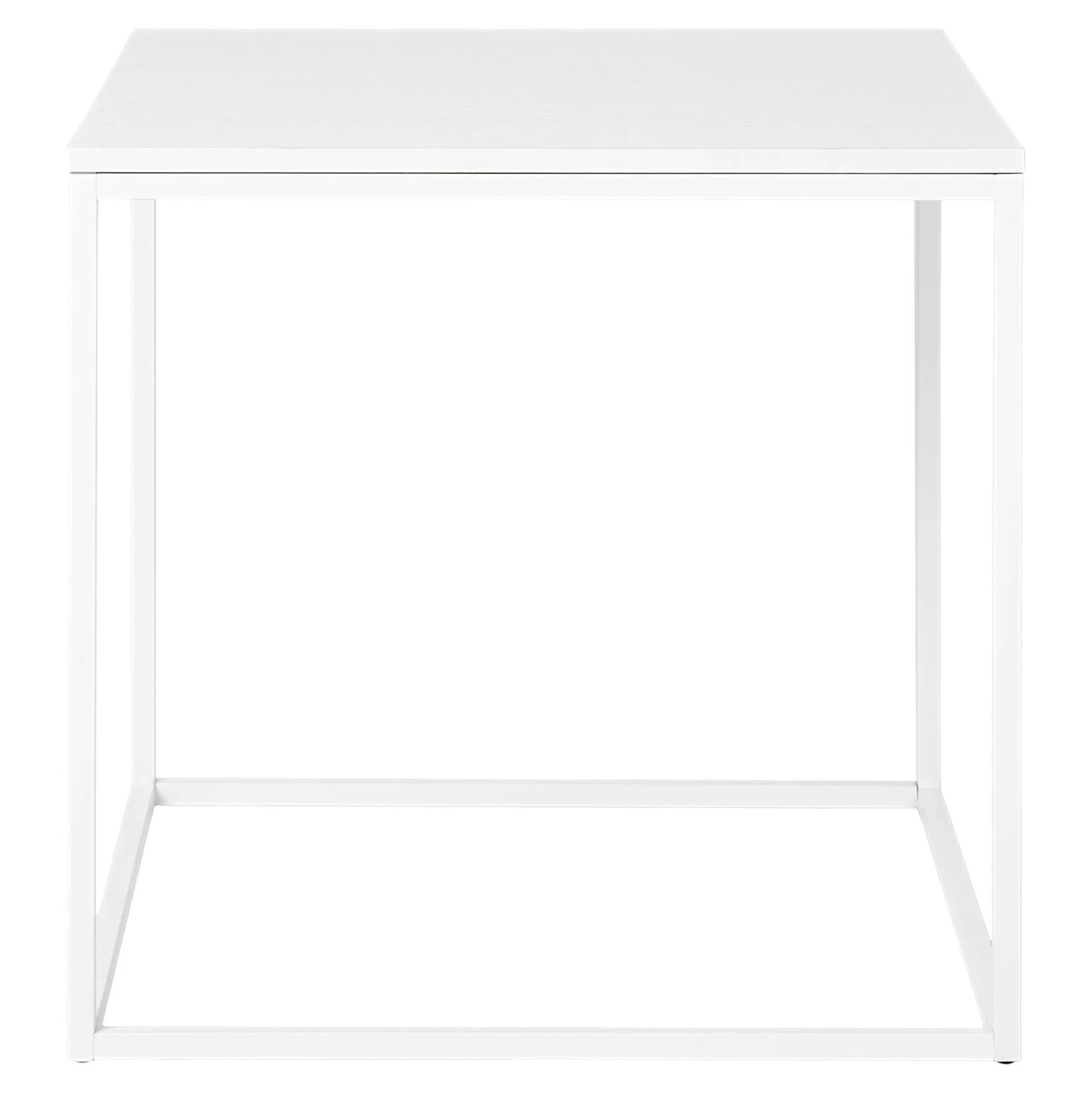 Bout de canapé cube blanc VARDE